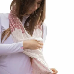 Écharpes*Pénélope - Echarpe Alix vieux / écru Rose