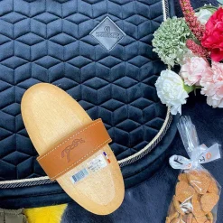 Brosses Douces*Pénélope - Grande brosse douce sangle cuir Beige