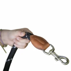 Laisses*Pénélope - Laisse pour chien Billie / cuir Noir