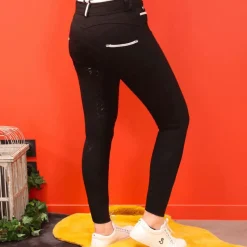 Pantalons D'Équitation|Dressage*Pénélope - Pantalon d'équitation femme Fun Pushup full seat Noir