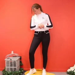 Pantalons D'Équitation|Dressage*Pénélope - Pantalon d'équitation femme Fun Pushup full seat Noir