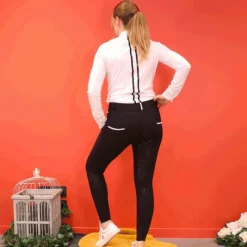 Pantalons D'Équitation|Dressage*Pénélope - Pantalon d'équitation femme Fun Pushup full seat Noir