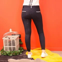 Pantalons D'Équitation|Dressage*Pénélope - Pantalon d'équitation femme Fun Pushup full seat Marine