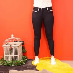 Pantalons D'Équitation|Dressage*Pénélope - Pantalon d'équitation femme Fun Pushup full seat Marine