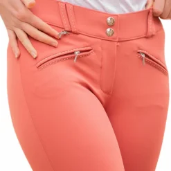 Sale - Pantalon d'équitation taille haute femme Rocky pêche Pantalons D'Équitation