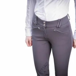 Pantalons D'Équitation*Pénélope - Pantalon d'équitation femme Rocky anthracite taille mi-haute Gris