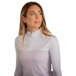 Outlet - Polo de concours manches longues femme Debbie / rose Polos Et Chemises