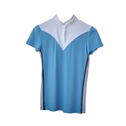 Polos Et Chemises*Pénélope - Polo de concours manches courtes femme Moon artic Bleu