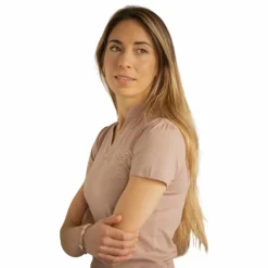 Outlet - Polo manches courtes femme Josie / rose Polos Et Chemises