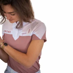 Polos Et Chemises*Pénélope - Polo manches courtes femme Indyshow Rose