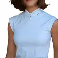 Polos Et Chemises*Pénélope - Polo sans manches femme Séville Blanc