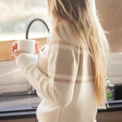 Pulls Et Gilets*Pénélope - Pull col montant femme Noris Beige