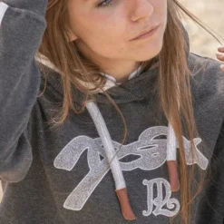 Pulls Et Gilets*Pénélope - Sweat à capuche Kathya foncé Gris