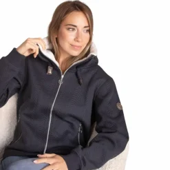 Pulls Et Gilets*Pénélope - Sweat zippé femme Laponia Marine
