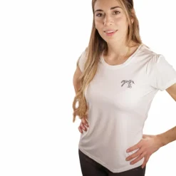Outlet - T-shirt manches courtes femme Techty écru T-Shirts Et Baselayers