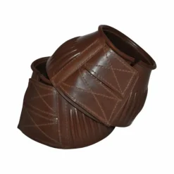 Horseball|Concours Complet D'Equitation*Privilège Equitation - Cloches caoutchouc épaisses scratch Marron
