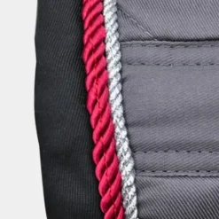 Tapis Cso/ Mixtes|Tapis De Selle*Privilège Equitation - Tapis de selle Palm Beach / argent/ rouge Gris