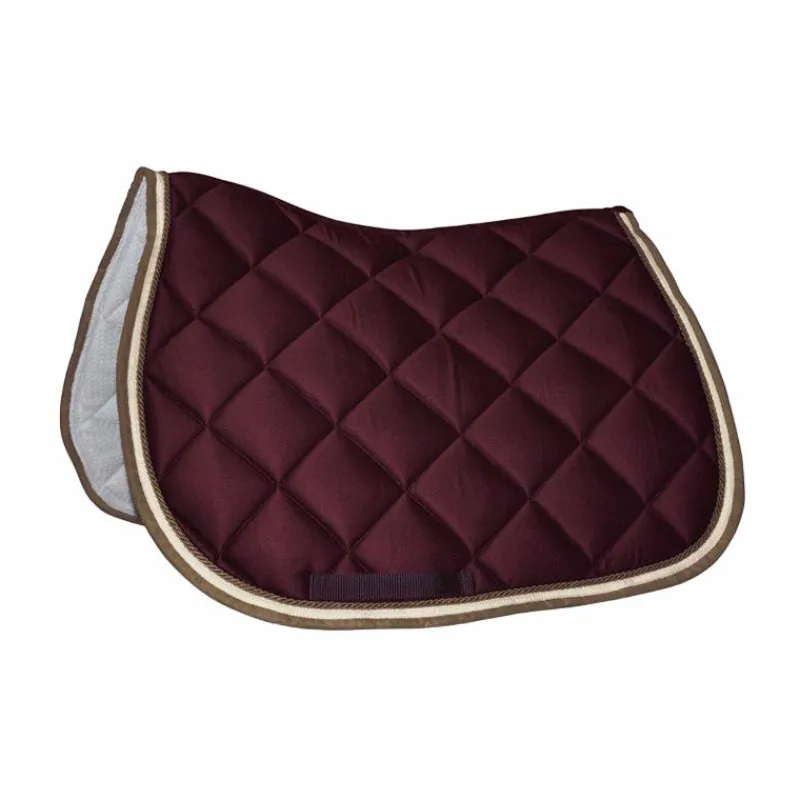 Tapis Cso/ Mixtes|Tapis De Selle*Privilège Equitation - Tapis de selle Del Mar /taupe Bordeaux