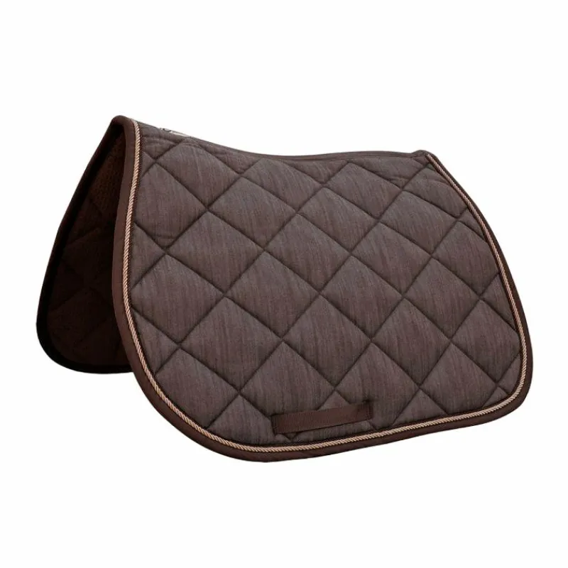 Sale - Tapis de selle Palm Beach chinés choco/beige/choco Tapis Cso/ Mixtes|Tapis De Selle