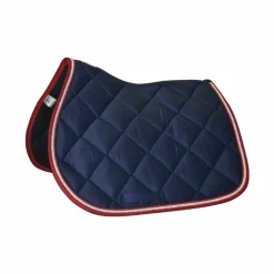 Tapis Cso/ Mixtes|Tapis De Selle*Privilège Equitation - Tapis de selle Palm Beach / argent/ rouge Marine