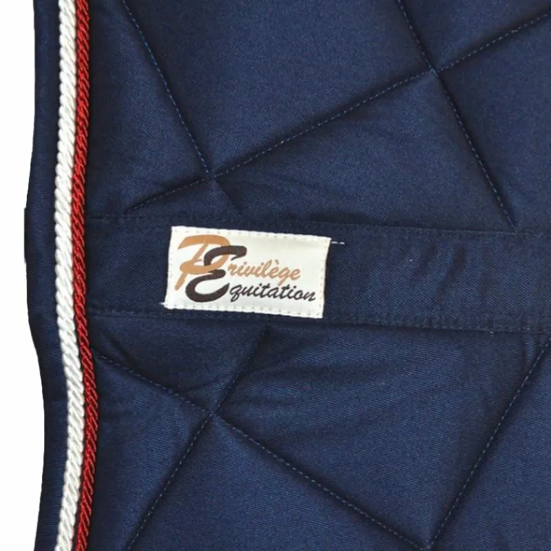 Tapis Cso/ Mixtes|Tapis De Selle*Privilège Equitation - Tapis de selle Palm Beach / rouge/ blanc Marine