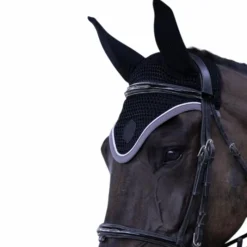 Bonnets Poneys|Bonnets Pour Chevaux*Pro Confort - Bonnet pour chevaux Dynax / gris foncé Noir