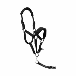 Licols Poneys|Ensembles Licols Et Longes*Pro Confort - Ensemble licol ergonomique et longe Dorai en mesh Noir