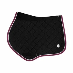 Tapis De Selle Poneys|Tapis Cso/ Mixtes*Pro Confort - Tapis de selle Dynamix 3D mesh velours / burgundy Noir