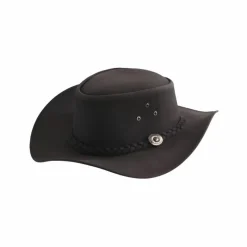 Discount - Chapeau huilé noir Casquettes/ Chapeaux