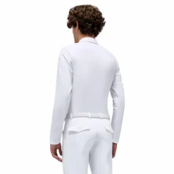 Polos Et Chemises|Polos Et Chemises*RG Italy - Polo de concours manches longues homme Perforated Competition Blanc