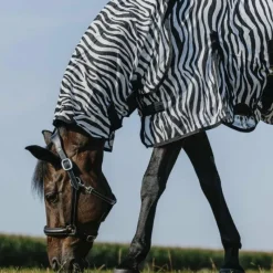 Couvertures Poneys|Couvertures Et Chemises*Riding World - Chemise anti-mouches mesh Combo Belly zebre Blanc