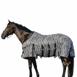Couvertures Poneys|Couvertures Et Chemises*Riding World - Chemise anti-mouches mesh Belly zebre Blanc