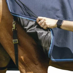 Couvertures Poneys|Couvertures Et Chemises*Riding World - Couverture d'extérieur Eco 600D Combo 220g Marine