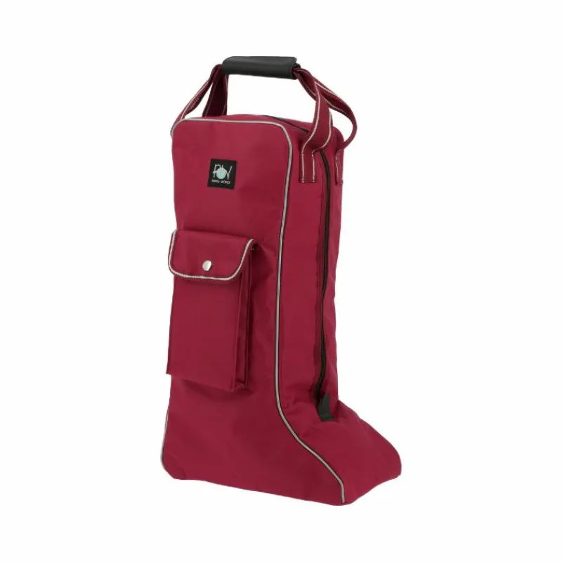 Sacs Pour Bottes*Riding World - Sac à bottes Bordeaux