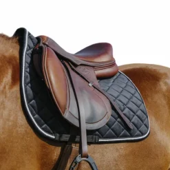 Tapis Cso/ Mixtes*Riding World - Tapis de selle Velours Noir