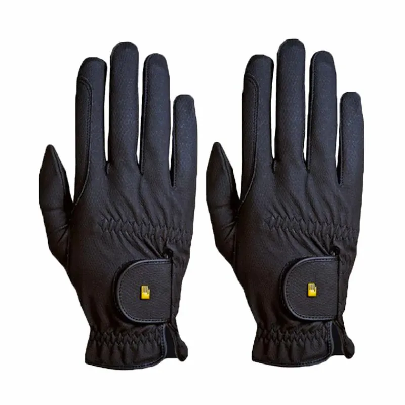 Clearance - Gants d'équitation Grip noir Cso|Gants D'Équitation