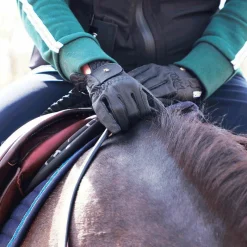 Clearance - Gants d'équitation Grip noir Cso|Gants D'Équitation