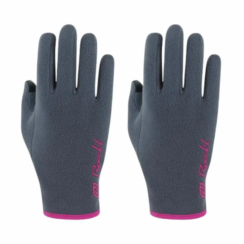 Gants D'Équitation|Gants D'Équitation*Roeckl - Gants enfant Noville Junior / rose Gris