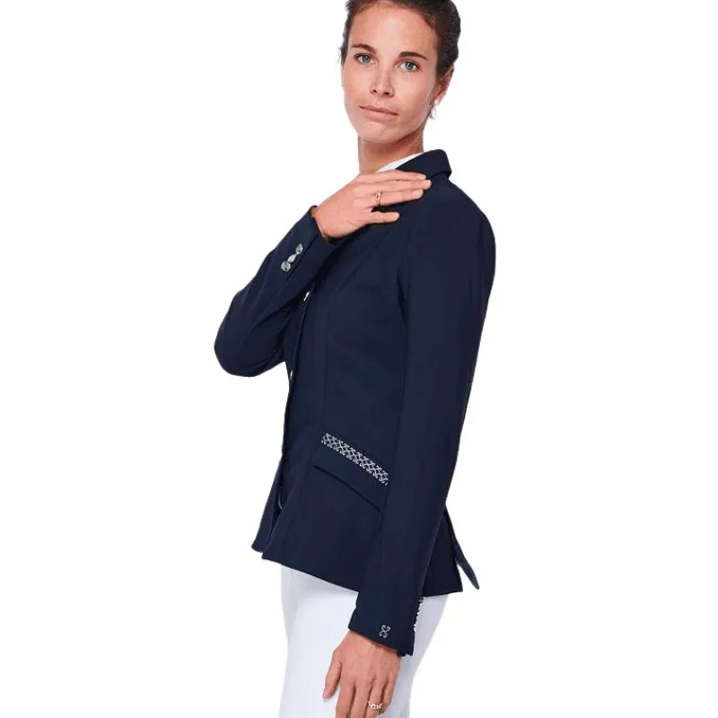 Vestes De Concours|Cso*Sabbia Bianca - Veste de compétition femme Giulia Marine