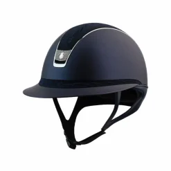 Discount - Casque d'équitation Miss Shield 2.0 Shadowmatt  bleu Flower Embroidery Casques D'Équitation À Visière Polo|Casques D'Équitation