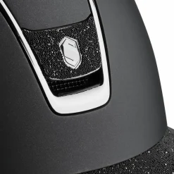 - Casque d'équitation Miss Shield 2.0 Shadowmatt   Crystal Fabric Casques D'Équitation À Visière Polo|Casques D'Équitation