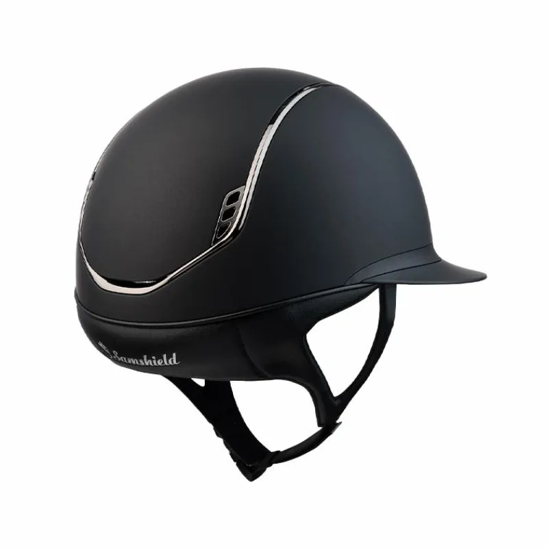 Casques D'Équitation À Visière Polo|Casques D'Équitation*Samshield - Casque d'équitation Miss Shield 2.0 Shadowmatt 5 Swaroski Noir