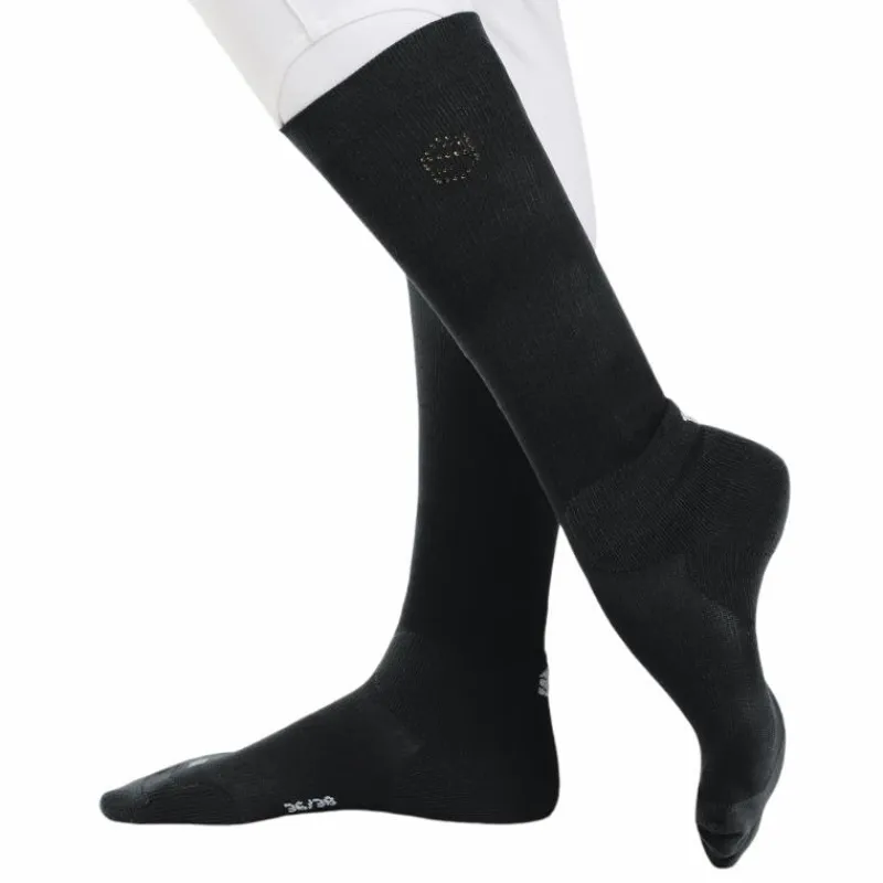 Chaussettes D'Équitation*Samshield - Chaussettes d'équitation Balzane Soft metal eclipse Noir