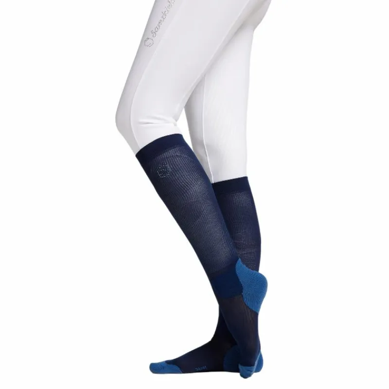 Outlet - Chaussettes d'équitation Balzane soft night blue Chaussettes D'Équitation