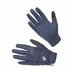 Gants D'Équitation*Samshield - Gants V-Skin blazon / noir chrome Marine