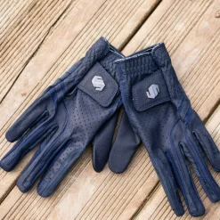 Gants D'Équitation*Samshield - Gants V-Skin blazon / noir chrome Marine