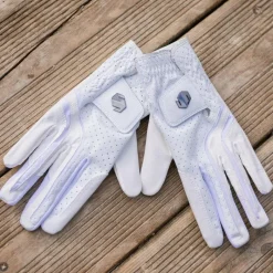 Gants D'Équitation*Samshield - Gants V-Skin blazon / noir chrome Blanc