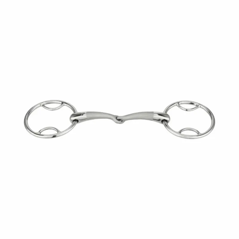 Online - Mors 2 anneaux à passes Satinox simple brisure Mors Deux Anneaux