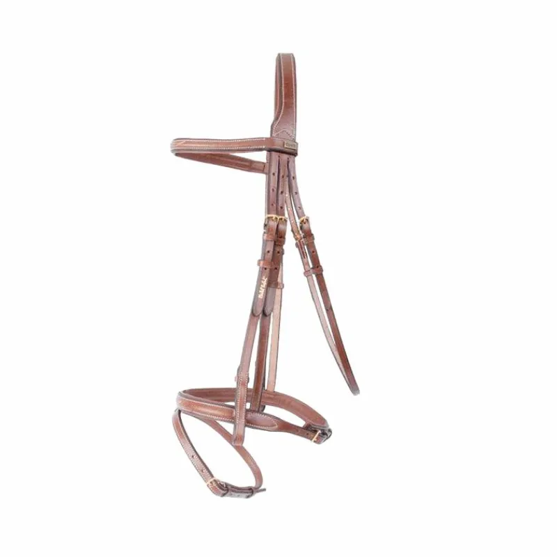 Sale - Bridon et rênes Kessel têtière triple muserolle combinée Cso|Bridons Poneys