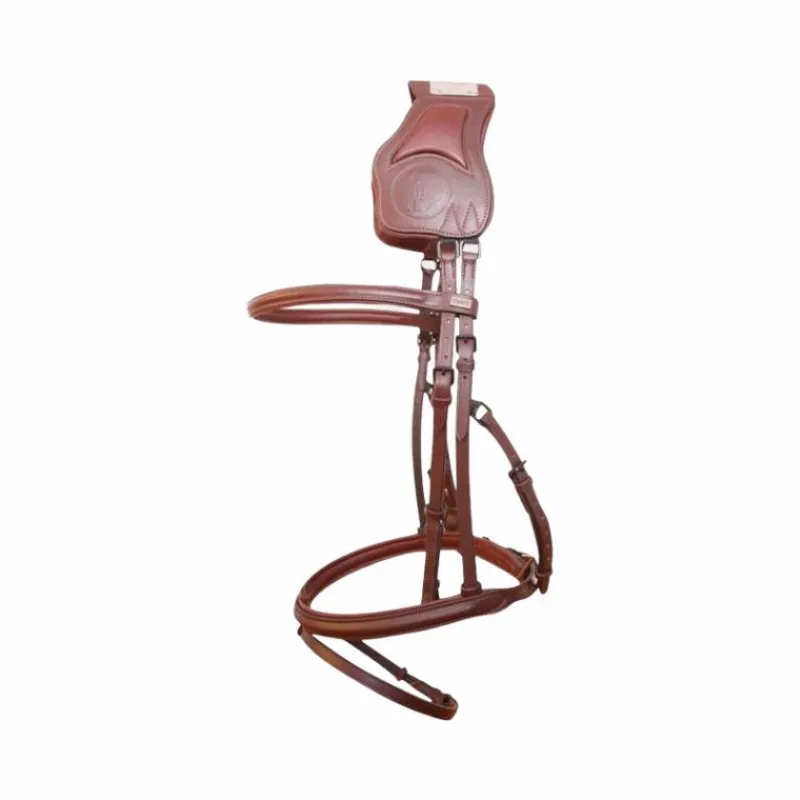 Cso|Bridons Poneys*TdeT - Bridon et rênes Vargas havane foncé
